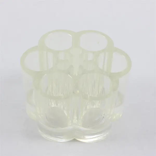 Round Clear Acrylic Bathroom Organizer Vanity Countertop 4in