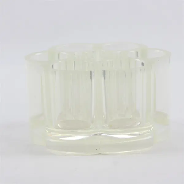 Round Clear Acrylic Bathroom Organizer Vanity Countertop 4in