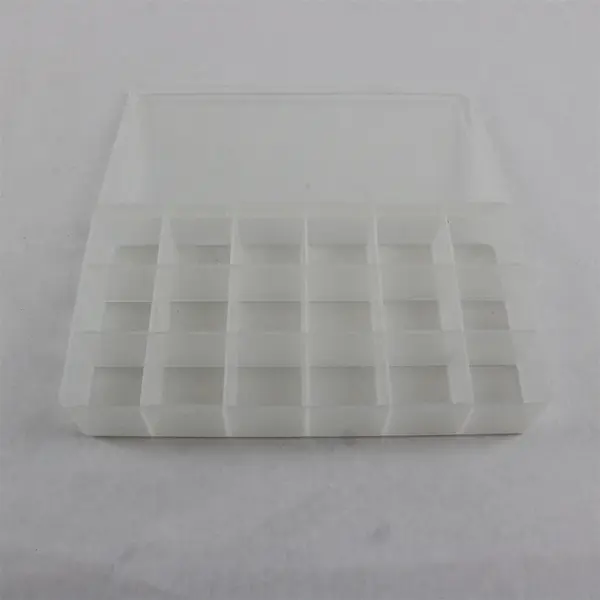 Frosted Plastic 18-Compartment Storage Box Organizer 05-408