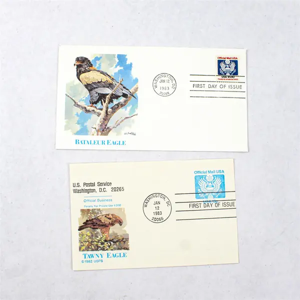 Set Of 7 Eagle 1983 Stamp SC# 0127 FDC Fleetwood Cachet