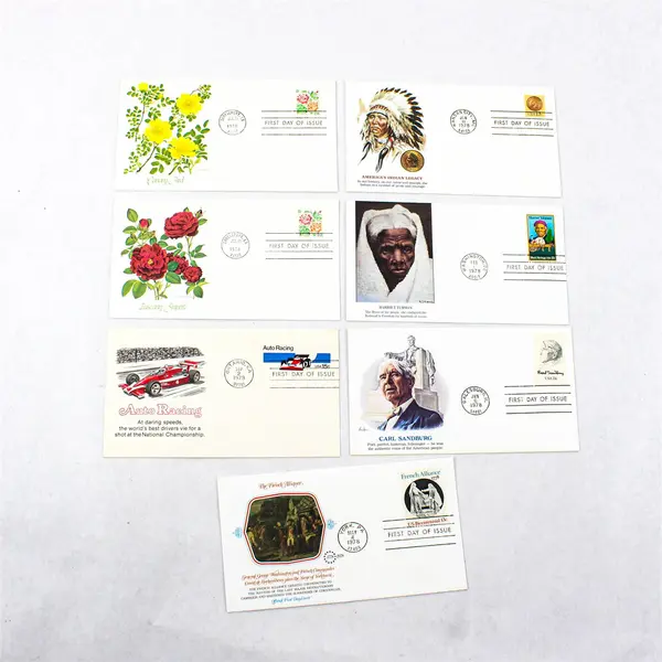 Lot Of 7 Fleetwood Cachet 1978 Stamp First Day Covers