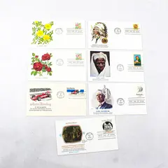 Lot Of 7 Fleetwood Cachet 1978 Stamp First Day Covers