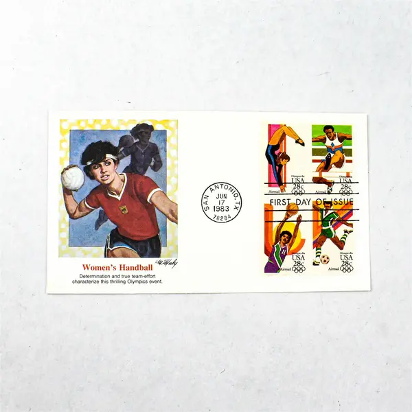 Set of 5 1983 Olympics First Day Covers Fleetwood Cachet Scott C101-104