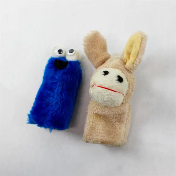 Lot of 2 Vintage Unbranded Finger Puppets