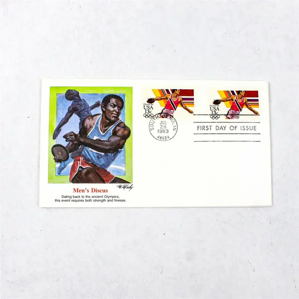 Lot of 5 1983 Olympics Fleetwood FDC Boxing Discus Archery Rowing High Jump