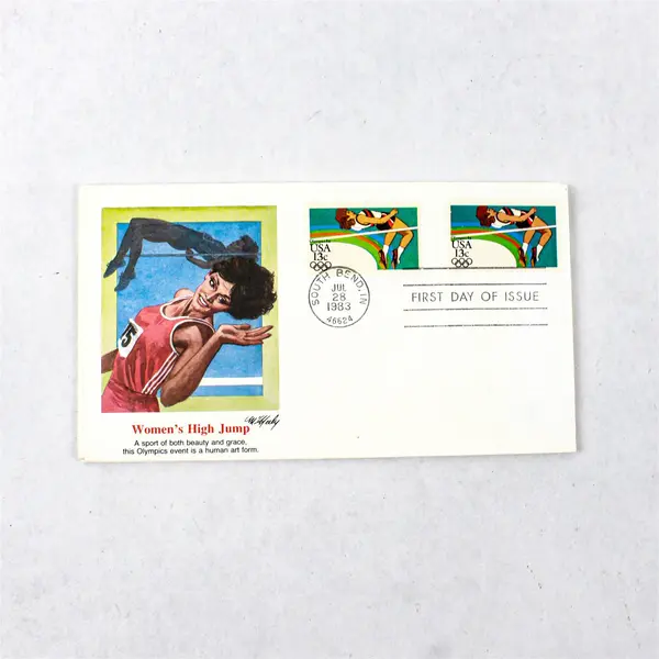 Lot of 5 1983 Olympics Fleetwood FDC Boxing Discus Archery Rowing High Jump
