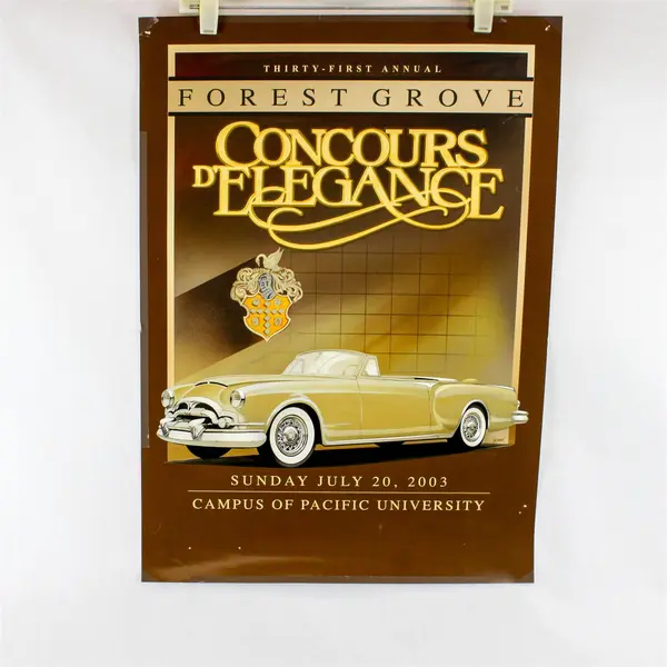2003 Forest Grove Concours d’Elegance Oregon Classic Car Show Poster 18X25