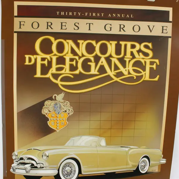 2003 Forest Grove Concours d’Elegance Oregon Classic Car Show Poster 18X25