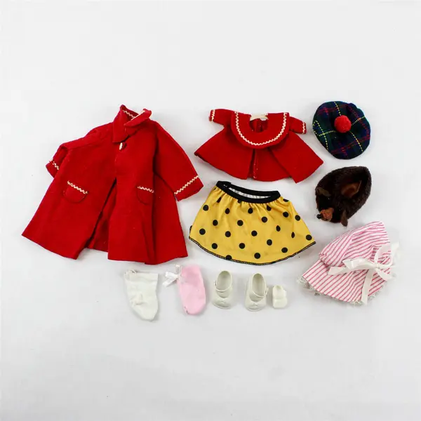 Lot of 11 Vintage Loose Doll Clothes Accessories 14-18in Dolls
