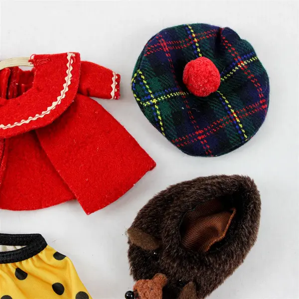 Lot of 11 Vintage Loose Doll Clothes Accessories 14-18in Dolls
