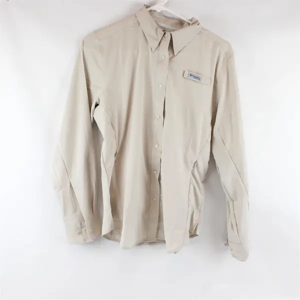 Columbia Women's Tamiami II LS Fishing Shirt Tan Khaki Beige Small NWT