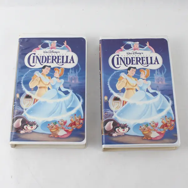 Lot of 2 Walt Disney Cinderella VHS 1995 Masterpiece #5265