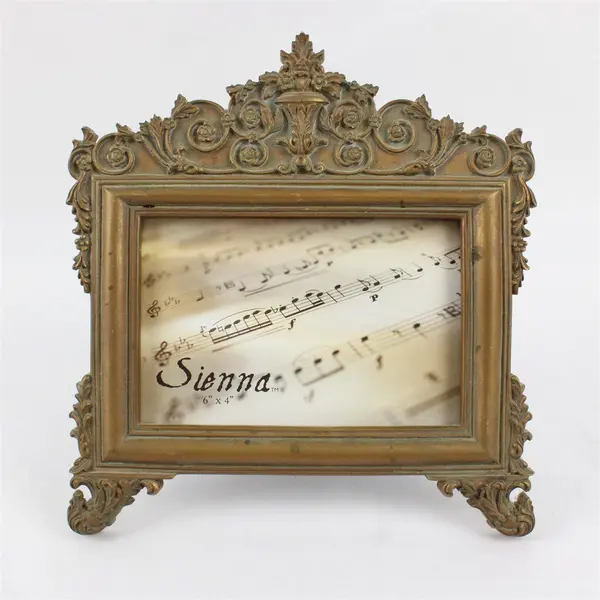 Sienna Baroque-Style Ornate Scroll Detail Tabletop Picture Frame 6"x4"