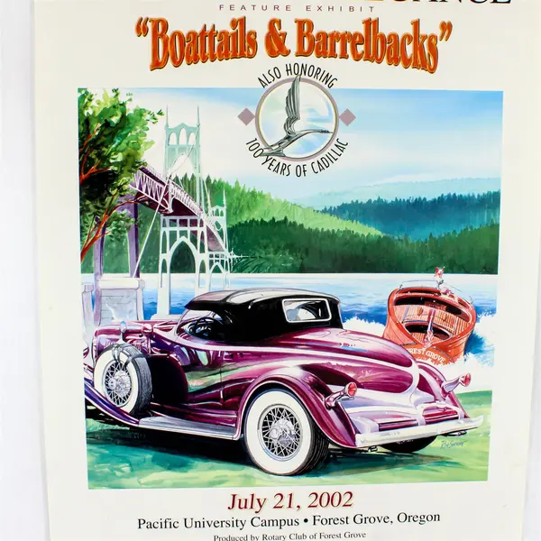2002 Forest Grove Concours d’Elegance Oregon Classic Car Show Poster 18.5X26 
