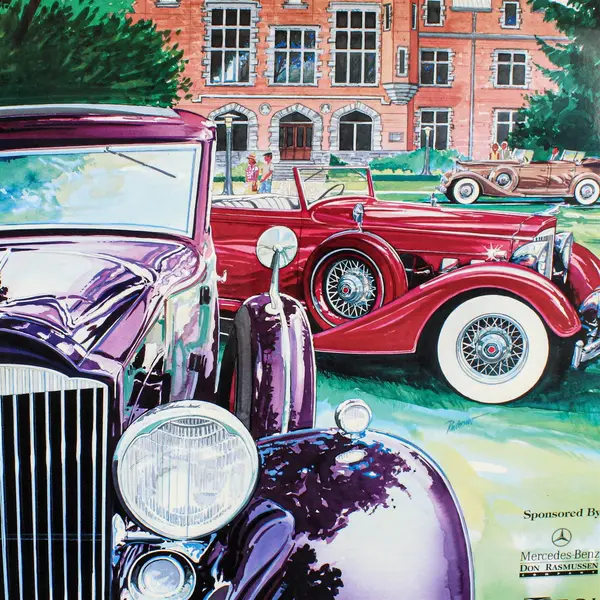 1997 Forest Grove Concours d’Elegance Oregon Classic Car Show Poster 18X24.5