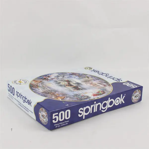 Springbok Winter Wonderland Round Jigsaw Puzzle 500-pc. 2021 #34-03009 