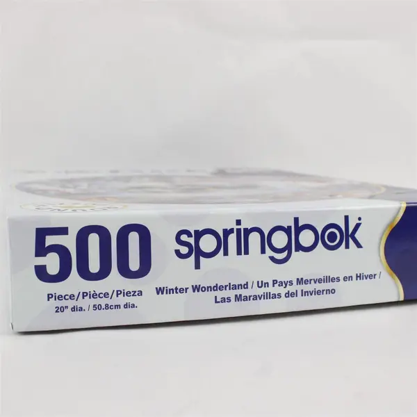 Springbok Winter Wonderland Round Jigsaw Puzzle 500-pc. 2021 #34-03009 