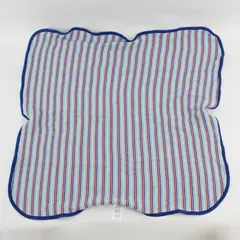 Gerber Blue Green and Red Striped Cotton Receiving Swaddle Blanket