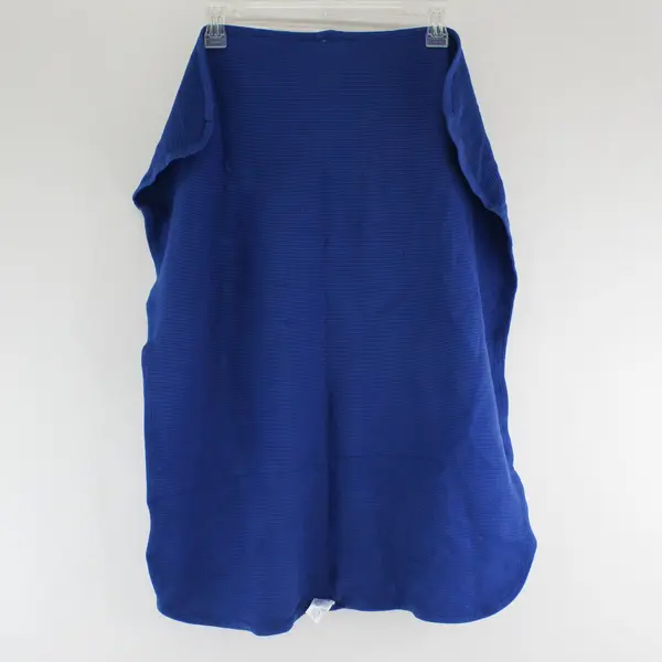 Gerber Solid Blue Cotton Receiving Swaddle Blanket FLAWED