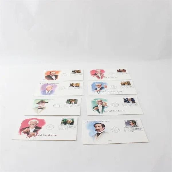 Set Of 8 Conductors And Composers 1997 Stamp SC# 3158-65 FDC Fleetwood Cachet 