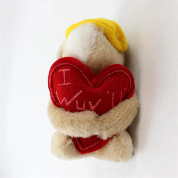 Vintage Russ Koala Plush 5" Holding I Wuv U Heart Stuffed Animal