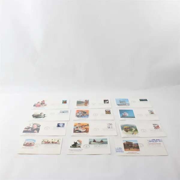 Lot Of 12 Fleetwood Cachet 1984 First Day Covers