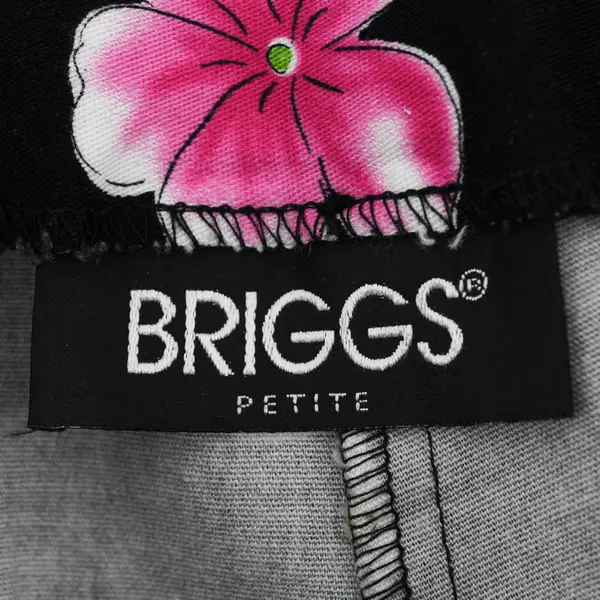 Briggs Petite Multicolor Floral Fruit Pattern Capri Pants Women's Size 2