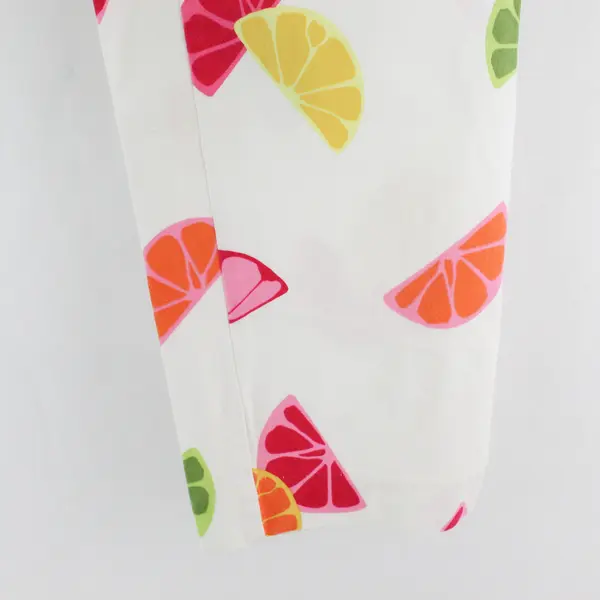 Briggs Multicolor Citrus Fruit Slice Pattern Capri Pants Women's Size 6