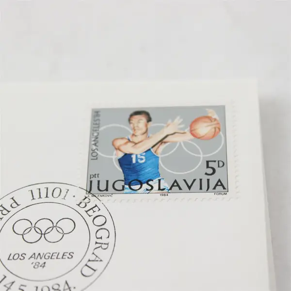 Lot Of 6 Yugoslavia FDC 1984 Los Angeles Olympics Fleetwood First Day Covers