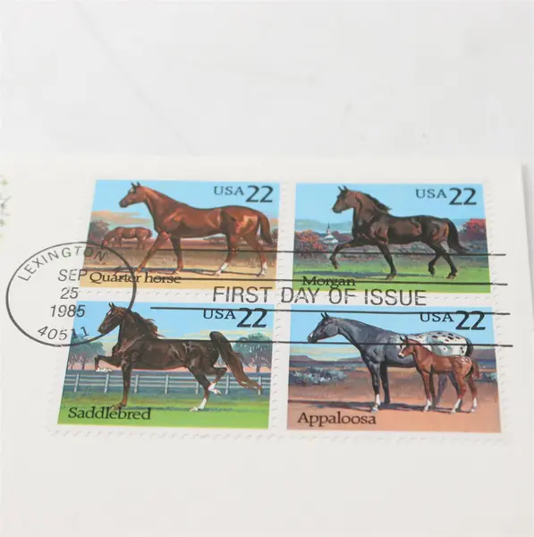 Set of 3 1985 Horse FDC Fleetwood Cachet Scott #2155-2158