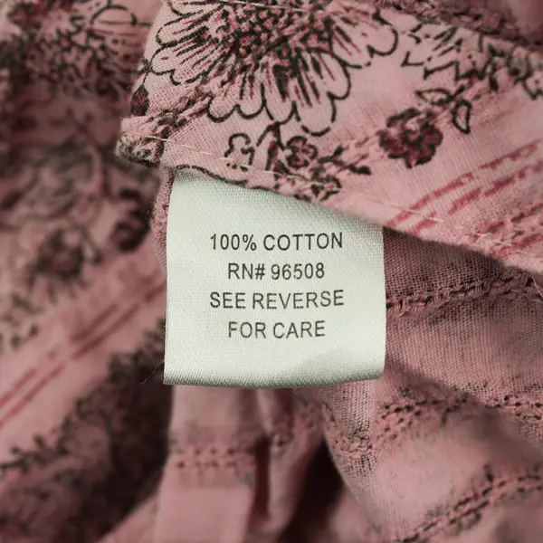 FANG Women's Pink Floral Button-Up Blouse Size M