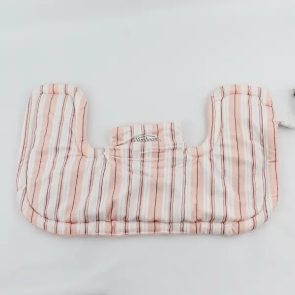 Sunbeam Renue Neck and Shoulder Heat Wrap Pink Stripes - Tested, Works