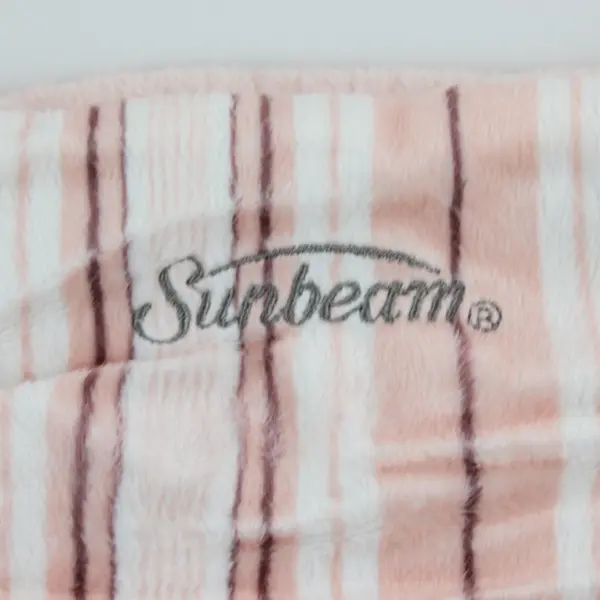 Sunbeam Renue Neck and Shoulder Heat Wrap Pink Stripes - Tested, Works