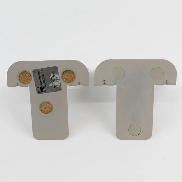 Set of 2 Vintage Steelmaster Beige Metal Bookends 5-1/4" Office Organization