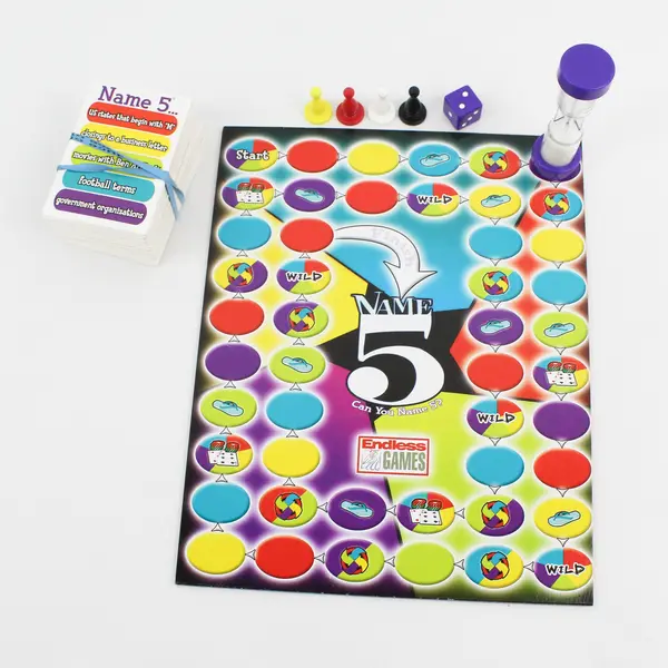 NAME 5 Can You Name 5? Board Game 2010, Complete 