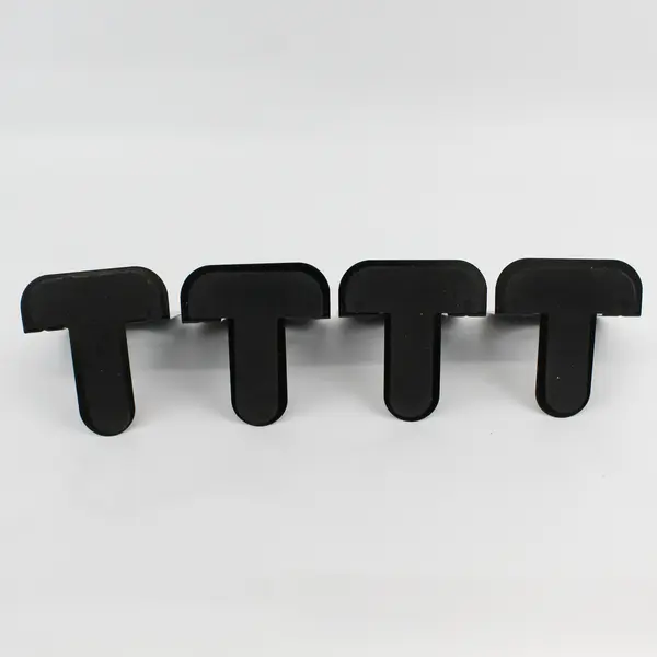 Set of 4 Black Metal Slip Resistant Bookends 5.5in Office