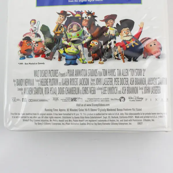 Walt Disney Pixar Toy Story 2 VHS Tape 1999 
