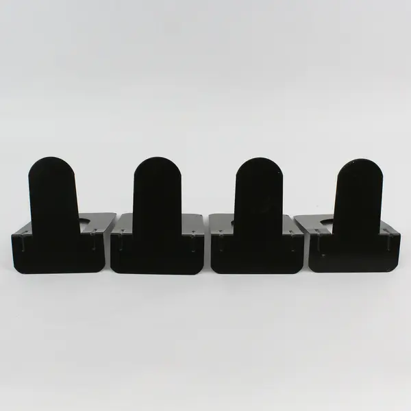 Set of 4 Black Metal Bookends 5-1/4in Office Home Organization