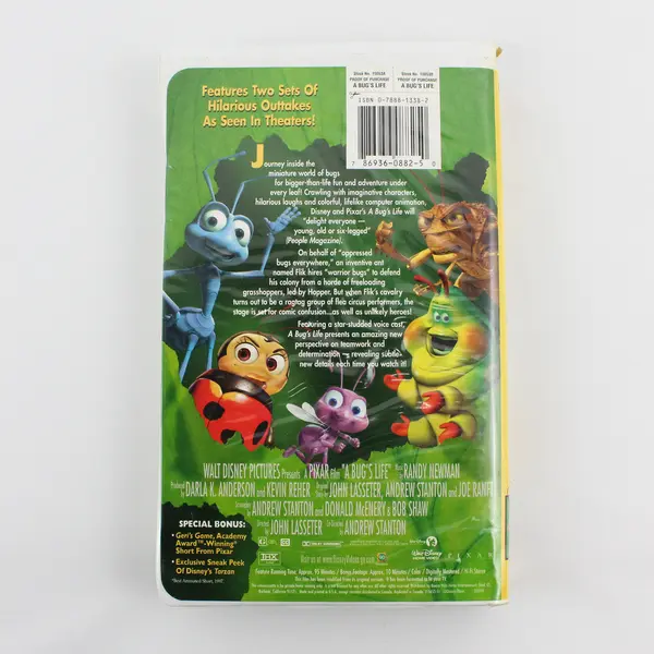 Disney A Bug's Life VHS 1999 Bonus Footage #15653 UPC 0786936088250