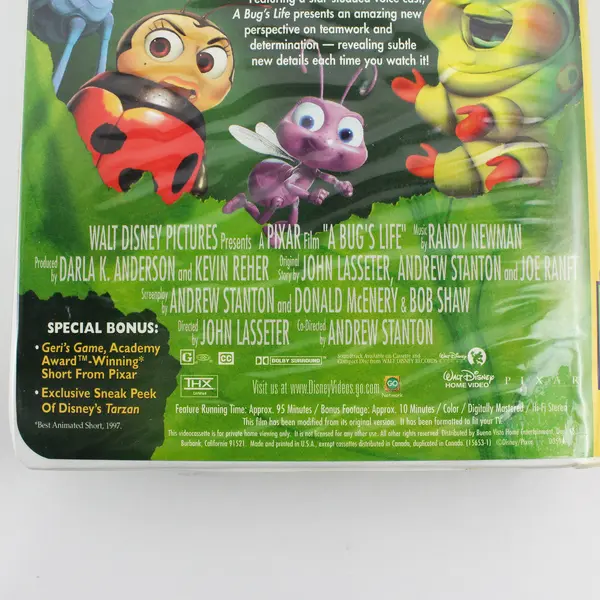 Disney A Bug's Life VHS 1999 Bonus Footage #15653 UPC 0786936088250