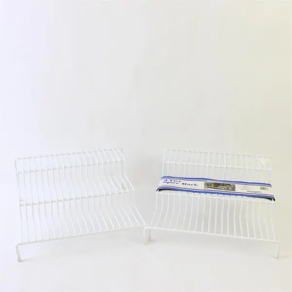 Nexgen 3 Tier White Wire Spice Storage Racks Set of 2