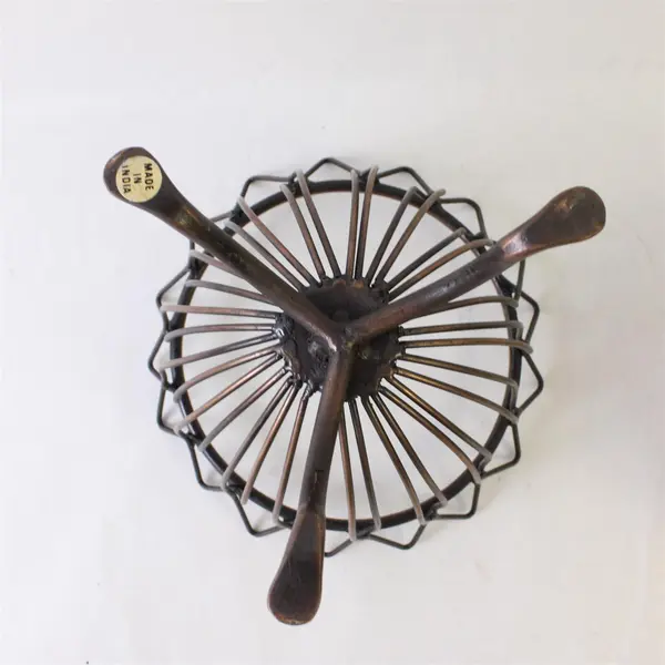 Copper Tabletop Torch Wire Holder Citronella Oil Outdoor Garden Decor