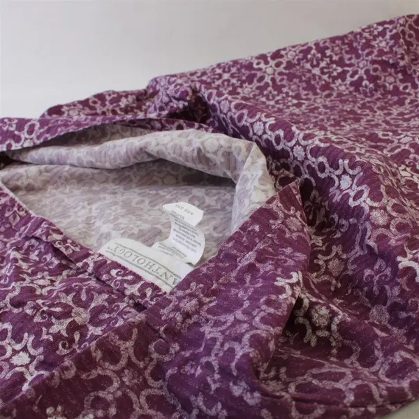 Anthology Purple Floral Pillowcase 25x21 100% Cotton