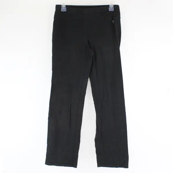 Danskin Now Solid Black Semi-Fitted Activewear Pants Women's Medium 8-10