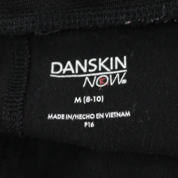 Danskin Now Solid Black Semi-Fitted Activewear Pants Women's Medium 8-10