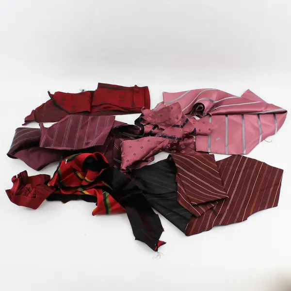 1 Lb Lot of Silk and Silk Blend Fabric Scraps DIY Crazy Quilt Sewing