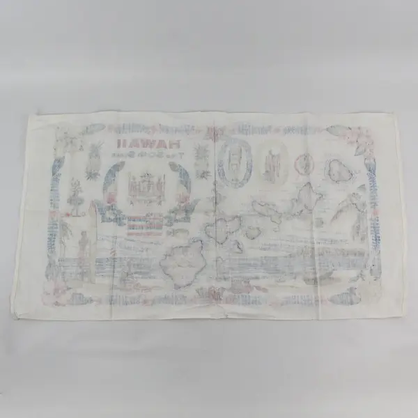 Hawaii 50th State Multicolor Souvenir Tea Towel