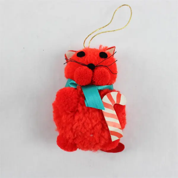 Lot of 3 Christmas Plush Toys Santa Mouse Cat Holiday Decor