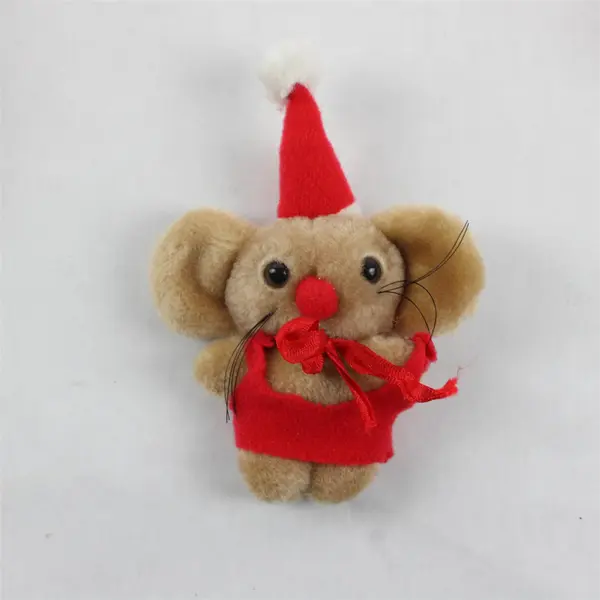 Lot of 3 Christmas Plush Toys Santa Mouse Cat Holiday Decor