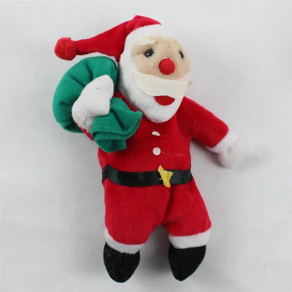 Lot of 3 Christmas Plush Toys Santa Mouse Cat Holiday Decor